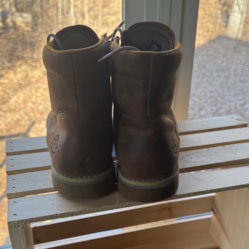 Timberland PRO Dark Brown Leather Boots - Picture 4 of 4